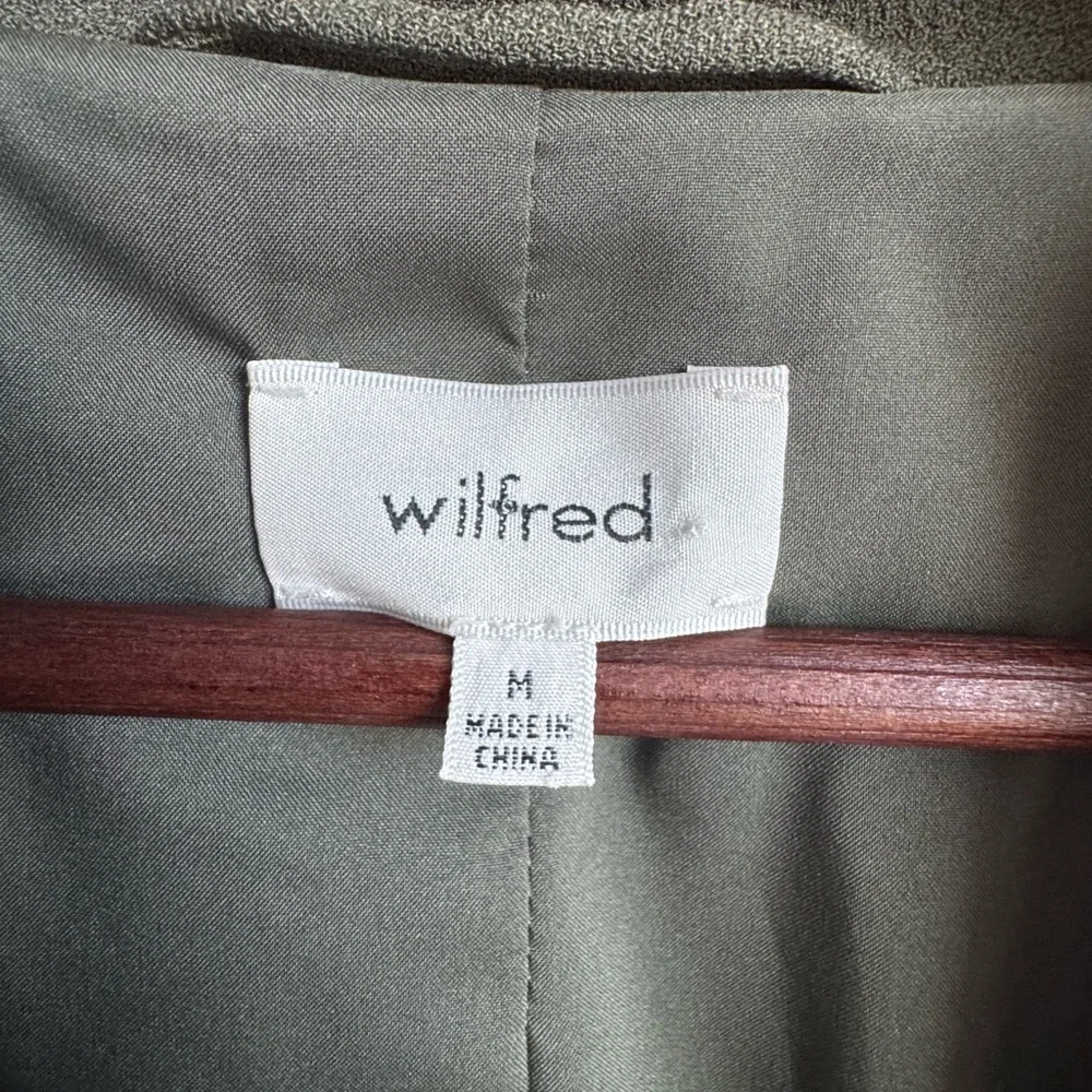 Aritzia Wilfred Mayet Moto Jacket Olive green women medium‎ moto asymmetric rock